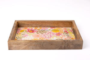 Plateau en bois naturel de qualité supérieure, best-seller, écologique, durable, fait à la main, décoration de cuisine, décoration de la maison, cadeau, fournisseur en gros - Product Image 4