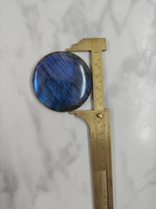 Premium Quality Labradorite Gemstone Bulk Cabochons Authentic Ruby Crystals Jewelry making Flat <b>Back</b> with High-Grade blue flash - Product Image 3