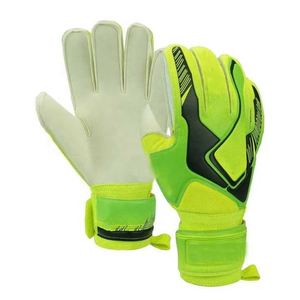 Gants de gardien de but en cuir bleu de qualité supérieure, prix de gros, antidérapants, respirants, personnalisables, pour le football professionnel - Product Image 5