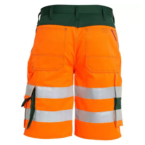 Men Top Quality Hi Vis Reflective Solid Breathable Workwear Cargo Shorts Safety Construction Multi-Pockets <b>Working</b> Shorts - Product Image 4