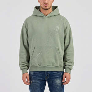 Sweat-shirts anti-rides pour hommes avec strass, qualité supérieure, vêtements décontractés, dernières tendances, sweats-shirts à strass très vendus - Product Image 1