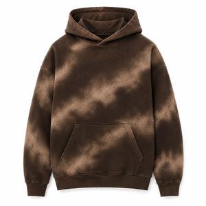 Sudadera con Capucha Tie-Dye para Hombre, Corte Holgado, Algodón French Terry, Estilo Casual para Otoño, con Bolsillos - Product Image 2