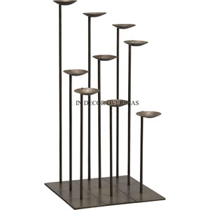 <b>Black</b> Color Powder Coated Superior Quality Iron <b>Candelabra</b> With Four Taper Candle Holders For Home Decoration In Low Price - Product Image 2