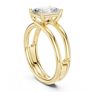 แหวนหมั้นเพชรทรงรัศมี 2 กะรัต เพชรเลี้ยงในห้องปฏิบัติการ ตัวเรือนทอง 14K พร้อมใบรับรอง IGI VS1 E สำหรับวันครบรอบแต่งงาน ขายดี - Product Image 4