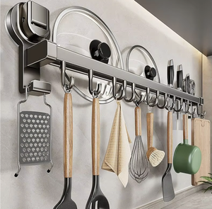 OEM/ODM Vietnam Étagère de rangement murale sans perçage à ventouse pour cuisine et salle de bain - Product Image 2