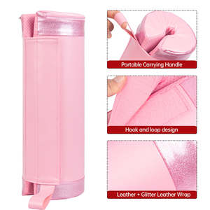 Coussin de protection d'épaule en cuir épais personnalisé avec sequins pour barre de musculation, idéal pour les squats et les exercices de fessiers - Product Image 2