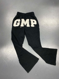 Men's Casual Nonwoven Zipper Fly Midweight Polyester/Nylon Flared Sweatpants Washed <b>Stacked</b> Distressed <b>Jogger</b> - Product Image 2