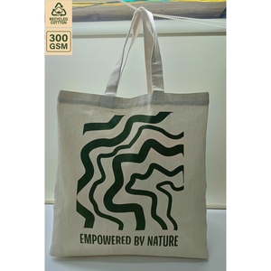 Bolsa de Compras de Lona de Polialgodón Off-White de 305 GSM, 38x42x20 cm, Logotipo Personalizado, Venta al Por Mayor, OEM, Reutilizable, Marca Privada, B2B, UE - Product Image 4