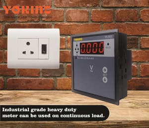 Voltímetro Digital Trifásico Yokins Y9-AV3 True RMS de 4 Dígitos, CA 15-600V, Frecuencia Seleccionable PT, Pantalla de Aluminio 96x96mm - Product Image 6