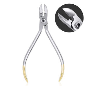 Pince d'extraction dentaire à fragment radiculaire, personnalisable, à intervention minimale, certifiée CE ISO, en acier inoxydable EMS - Product Image 1