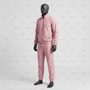Conjunto Deportivo Personalizado de Chaqueta y Pantalones Cortavientos de Nailon con Cierre para Hombre, Resistente al Viento, para Entrenamiento - Product Image 5