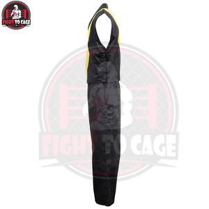 Uniforme de estilo libre negro y rojo de alto rendimiento, lavable a máquina, de manga corta, servicio OEM, para taekwondo y artes marciales - Product Image 3