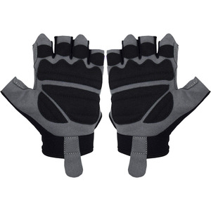 Half <b>Finger</b> Fitness Gloves Blue Black Mesh Breathable Non Slip Adjustable Wrist <b>Strap</b> Gym Training Weight Lifting Unisex - Product Image 4