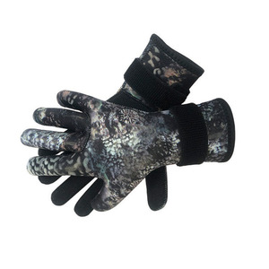 Gants de pêche légers en polyester camouflage, trois doigts libres, imperméables, antidérapants, coupe-vent, pour la plongée, les activités de plein air, unisexes - Product Image 2