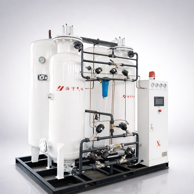 HY-GAS PSA Dual Tower Nitrogen Generator with PLC & Gear Adjustable Purity High Efficiency for Industrial Applications