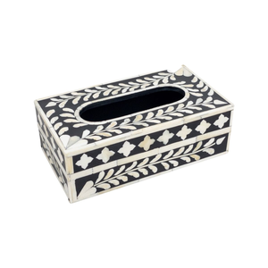 Handmade Bone Inlay <b>Floral</b> Tissue <b>Box</b> with Customized Color & Size for Home Hotel by blossom craft india - Product Image 6