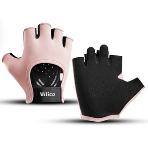 Guantes Deportivos de Medio Dedo para Gimnasio al Aire Libre, Transpirables, Ligeros y Antideslizantes para Fisicoculturismo y Levantamiento de Pesas - Product Image 2