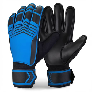 Gants de gardien de but professionnels Roll Finger Heavy Duty, paume en latex allemand, logo personnalisé, équipement de gardien de but pour temps humide - Product Image 1