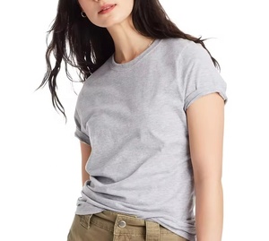 100% coton vêtements pour femmes imprimé graphique femmes T-shirt Logo personnalisé t-shirts dames t-shirts tissu surdimensionné pour les femmes - Product Image 1
