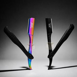JRL Gold & Black Magnetic Luxury Stainless Steel Manual Straight Edge Razor with Custom Logo for Professional Barbers <b>Beard</b> <b>Care</b> - Product Image 3