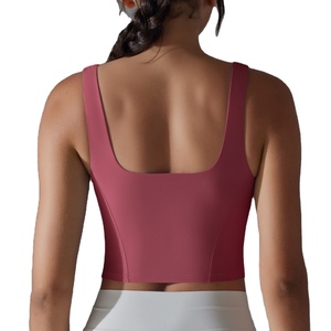 Tops de tirantes cortos de punto para mujer, novedad de verano 2026, informales, elásticos, suaves, con cuello en U, compatibles con OEM, ligeros, lisos, tallas XL y S - Product Image 2