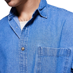 เสื้อเชิ้ตเดนิมผู้ชาย ผ้าเดนิมเนื้อนุ่มสบาย ขายส่ง ปรับแต่งได้ ผ้าฝ้าย - Product Image 2