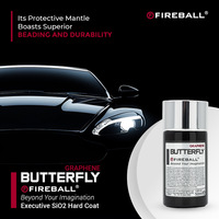 Recubrimiento Híbrido de Cerámica y Grafeno Fireball para Automóviles, Recubrimiento Duro SiO Executive de 50 ml, Durabilidad de 8 Años, Superhidrófobo
