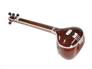Instrumento de Cuerdas Tanpura Profesional de Madera, Cuerpo Lacado y Pulido con Acabado Exquisito, con Estuche Rígido de Fibra - Product Image 1