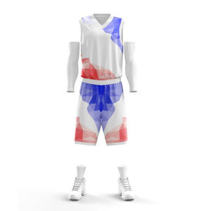 Conjunto de Uniforme de Baloncesto Personalizado por Sublimación, Camiseta de Baloncesto Transpirable de Talla Grande 100% Poliéster de Secado Rápido - Product Image 1