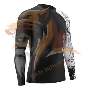 Comfortable High Quality <b>Men</b> <b>Compression</b> <b>Shirts</b> OEM Service Customized Printing <b>Compression</b> <b>Shirts</b> <b>For</b> Sale - Product Image 4