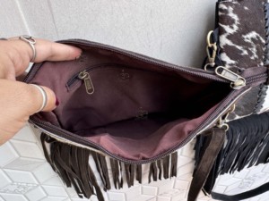 2026 Designer <b>Bag</b> Hair on Hide Fringe Cowhide Leather <b>Sling</b> <b>Bag</b> Patches Handbag Cross Body Fashion Gypsy Fringe Stylish <b>Bags</b> - Product Image 6