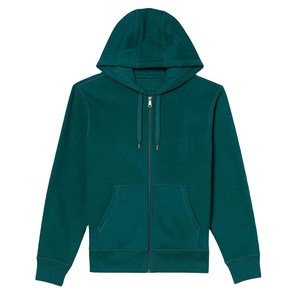 Sweat à capuche zippé pour homme, robuste, 100% coton, teinture unie, avec couleurs et tailles personnalisées, service OEM, en vente. - Product Image 1