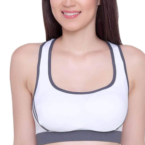 Ensemble soutien-gorge de sport et string sexy pour femme, vente en gros, haute qualité, logo personnalisé, respirant, coton écologique, sans armatures - Product Image 1