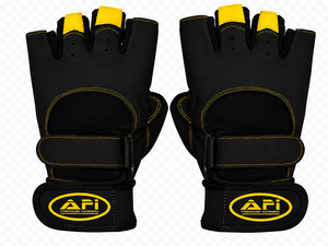Guantes Deportivos Negros Unisex de Medio Dedo, de Cuero PU, con Cierre de Tirón, Transpirables, para Levantamiento de Pesas, Gimnasio, Entrenamiento, Protección de Manos - Product Image 2