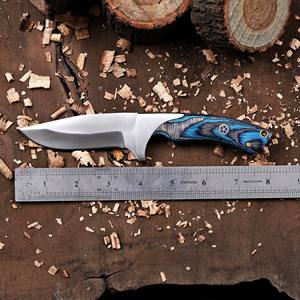 Cuchillo de Caza de Acero Inoxidable Nordic Forge, Hoja Fija de Grado Industrial, Punta Caída, Borde Biselado, 8 Pulgadas de Largo - Product Image 3