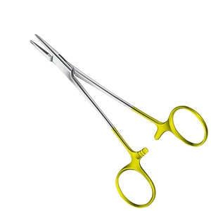Needle Holder Forceps used in surgical stitching procedures providing consistent <b>grip</b> and <b>control</b> for healthcare professionals - Product Image 2