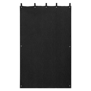 Tende insonorizzate 80X48 pollici insonorizzate coperta occhielli per musica in Studio registrazione finestra porta blocco luce nero - Product Image 1