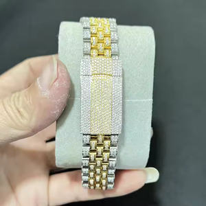 Refined Luxury <b>Mens</b> Watch with Moissanite Brilliance Classic Quartz Watch for Corporate & Evening Wear - Product Image 5