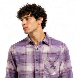 EAZWEARS <b>Mens</b> <b>Flannel</b> <b>Shirts</b> Custom Plaid Cotton Casual Workwear Order Workwear Factory Trade Private Outdoor Sourcing Wholesale - Product Image 5