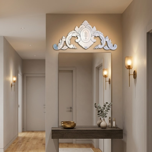 Espejo de Pared Veneciano Ornamentado de Lujo |   Espejo Decorativo de Estilo Barroco Vintage |   Espejo de Vidrio Estilo Antiguo, Decoración Elegante para el Hogar - Product Image 4