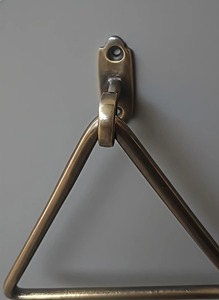 Triangle Shape Wall Mounted Metal Towel Holder For Bathroom Kitchen And Wash Basin Area Modern Stylish Space Saving <b>Rack</b> - Product Image 3