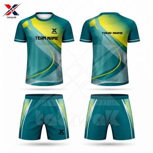 เสื้อฟุตบอลคอวี น้ำหนักเบา ระบายอากาศได้ดี แขนสั้น สกรีนโลโก้ ชื่อผู้เล่น ชื่อทีม ผ้าโพลีเอสเตอร์ 100% แห้งเร็ว - Product Image 3