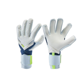 Nouveaux gants de gardien de but de football professionnels en cuir PU de 4 mm avec protection des doigts, antidérapants, fermeture à boucle auto-agrippante, unisexe - Product Image 1