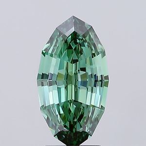 Diamant ovale de 3,21 carats, vert vif, cultivé en laboratoire, qualité VVS2 |   Certifié IGI pour les bijoux - Product Image 1