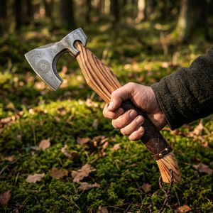 LEGACY BLADES Hache Tomahawk Artisanale en Acier Carbone Forgé avec Manche en Bois pour l'Extérieur, Vente en Gros, Fournisseur OEM ODM - Product Image 3