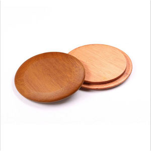 Tapas Redondas de Madera Natural Desechables para Botellas - Product Image 1