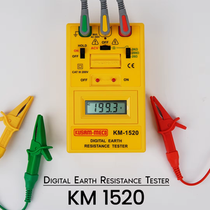 Appareil de mesure de la résistance de terre numérique professionnel à 3 bornes, testeur de terre haute précision, écran LCD, cuivre électrique - Product Image 3