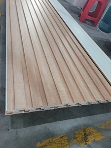 Durable <b>PVC</b>-WPC <b>Wall</b> Panels Stripes Plaid Pattern Modern Smoke-Proof Soundproof Indoor <b>Cladding</b> Vietnam Interior Design - Product Image 2