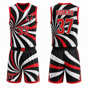 Uniforme de basket-ball pour femmes, vente en gros personnalisée, tissu en maille respirant confortable, tissu en polyester, toucher doux, séchage rapide, col en V, col rond - Product Image 6