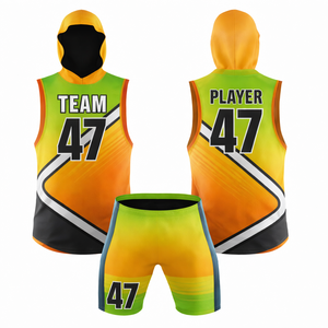 Ensemble d'uniformes de flag football personnalisés OEM, marque privée, fabricant en gros, maillots et shorts d'équipe respirants à séchage rapide, équipe personnalisée - Product Image 6